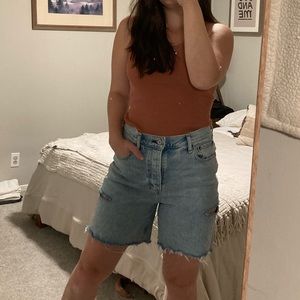 Abercrombie & Fitch Dad Jean Shorts 7”